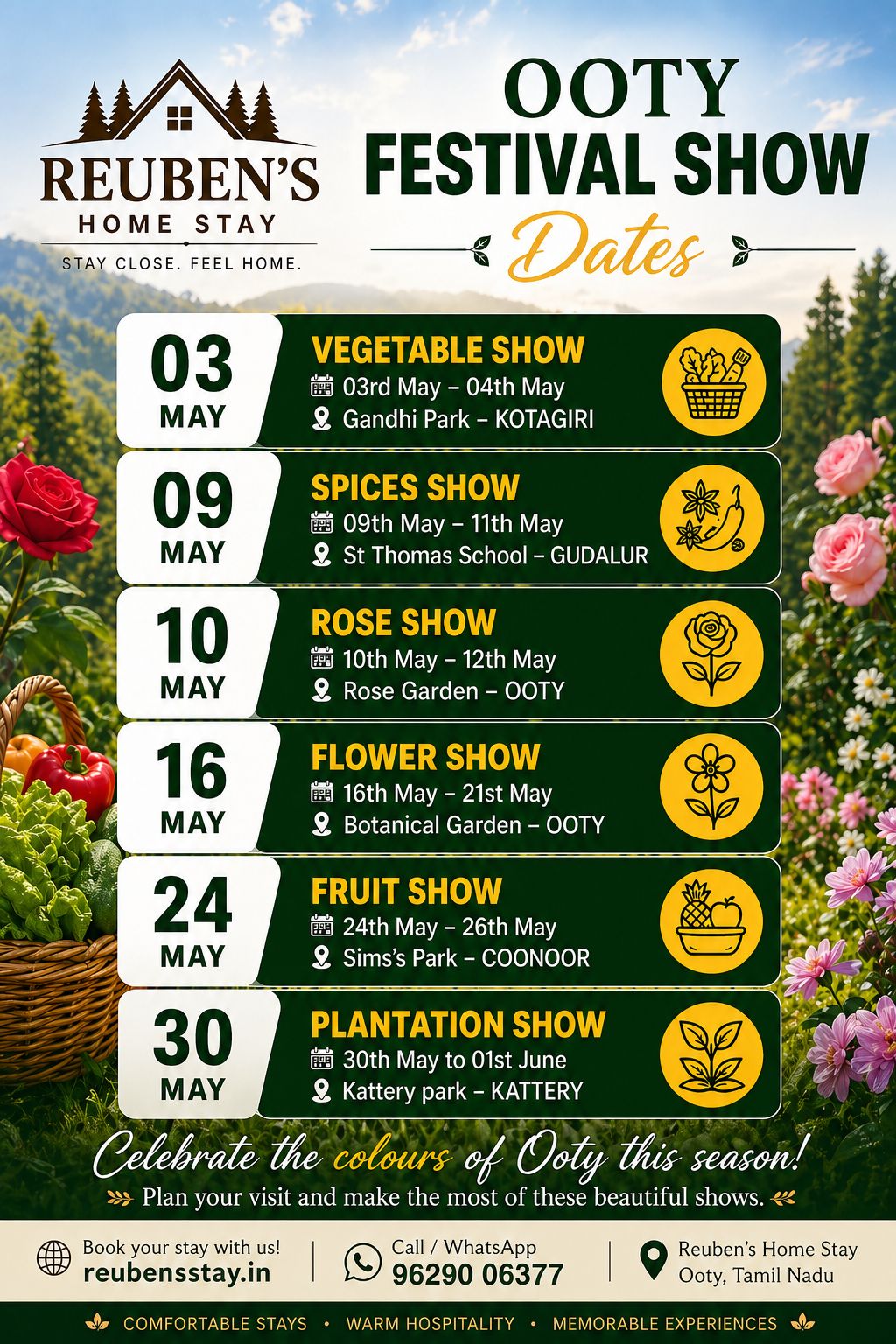 Ooty Festival 2026 Poster